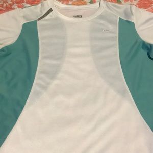 Blue and white Nike workout shirt!!